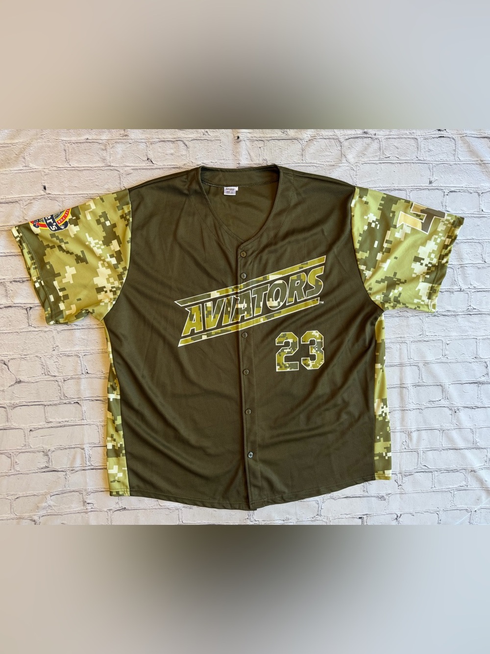 Las Vegas Aviators Baseball Camo Jersey XL #23 New No Tags Promo